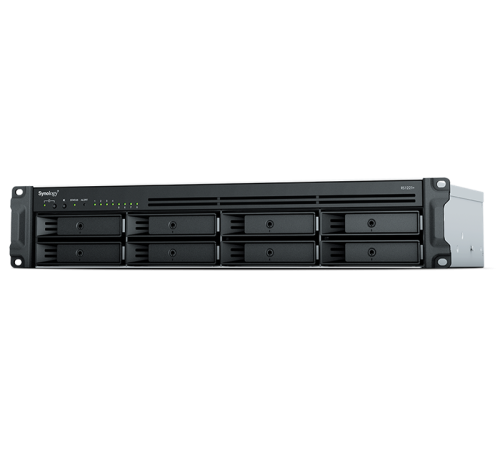 Система хранения данных Synology Rack 2U, QC2.2GHzCPU/4GbDDR4(upto32)/RAID0,1,5,6,10/upto 8 hot plug HDDs SATA(3,5'or2,5')(upto 12 with RX418)/2xUSB3.2/1eSATA/iSCSI/4xGbE(+1Expslot)/2xIPcam(upto 40)/2xPS/norail (RS1221RP+)