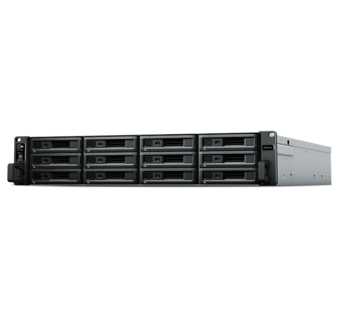 Система хранения данных Synology (Rack2U) 8C2,1Ghz/8Gb (64)/RAID0,1,10,5,6/upto12HP HDDs SATA(3,5'or2,5')upto 36 with 2xRX1217RP/2xUSB/4GE+2x10GE/2xPCIe/iSCSI/2xIPcam(upto90)/2xRPS/no rail/5YW' (RS3621xs+)