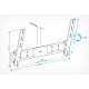 Кронштейн для телевизора Holder LCD-T6609-B черный 42"-65" макс.45кг настенный наклон