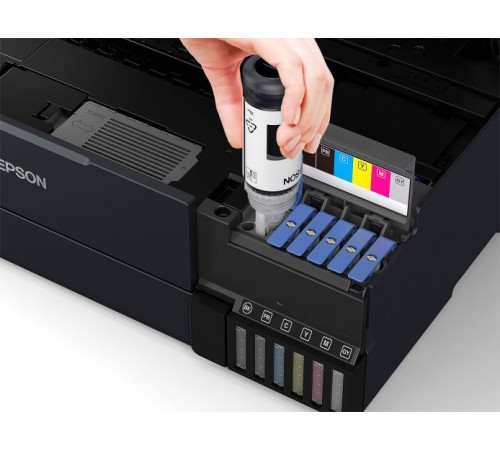 МФУ струйный Epson L8180 (C11CJ21403) A3 Duplex Net WiFi USB RJ-45 черный