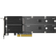 Адаптер Synology M.2 SSD-NVME adapter,PCIe 3.0x8, M.2 22110/2080 (M2D20)