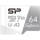 Флеш карта microSDXC 64Gb Class10 Silicon Power SP064GBSTXDA2V20SP Superior + adapter