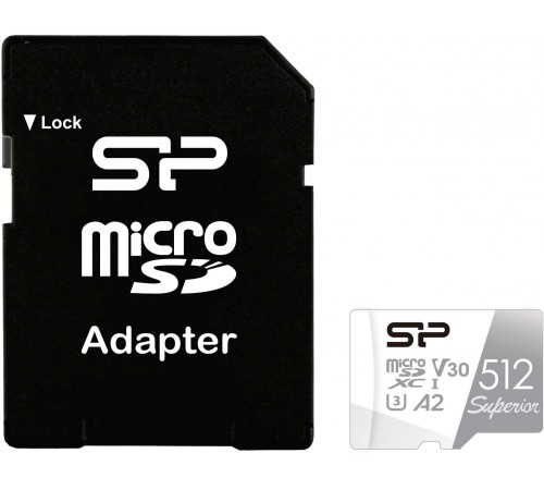 Флеш карта microSDXC 512Gb Class10 Silicon Power SP512GBSTXDA2V20SP Superior + adapter Флеш карта microSDXC 512Gb Class10 Silicon Power SP512GBSTXDA2V20SP Superior + adapter