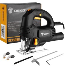 Лобзик Deko DKJS850 850Вт 3000ходов/мин от электросети (кейс в комплекте)