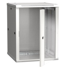 Шкаф монтажный ITK LINEA W (LWR3-12U66-GF) настенный 12U 600x600мм пер.дв.стекл задн.дв.стал.лист 90кг серый 500мм 32кг 200град. IK08 сталь