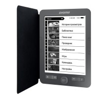 Электронная книга Digma X1 6" E-ink HD 758x1024 Touch Screen 600MHz 128Mb/4Gb/SD/microSDHC/подсветка дисплея темно-серый (в компл.:обложка)