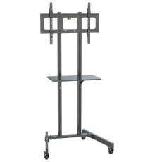 Стойка для телевизора Cactus CS-ST04 черный 37"-70" макс.68кг напольный мобильный