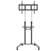 Стойка для телевизора Cactus CS-ST04H черный 32"-70" макс.45кг напольный мобильный