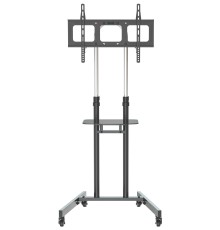 Стойка для телевизора Cactus CS-ST04H черный 32"-70" макс.45кг напольный мобильный