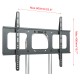 Стойка для телевизора Cactus CS-ST04H черный 32"-70" макс.45кг напольный мобильный