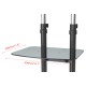 Стойка для телевизора Cactus CS-ST04H черный 32"-70" макс.45кг напольный мобильный