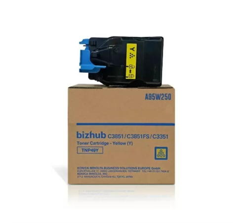 Расходные материалы к принтерам Konica Minolta TNP49Y Toner Cartridge Y (A95W250) Расходные материалы к принтерам Konica Minolta TNP49Y Toner Cartridge Y (A95W250)