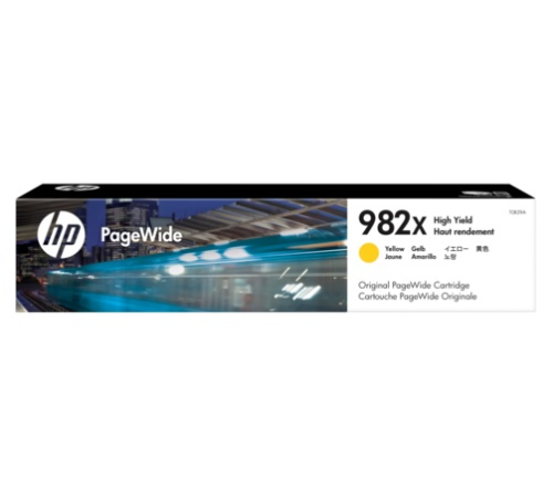 Cartridge HP 982X для PageWide Enterprise 780/785/765, желтый (16 000 стр.) (T0B29A)