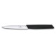 Нож кухонный Victorinox Swiss Modern (6.9003.10) стальной разделочный лезв.100мм прямая заточка черный