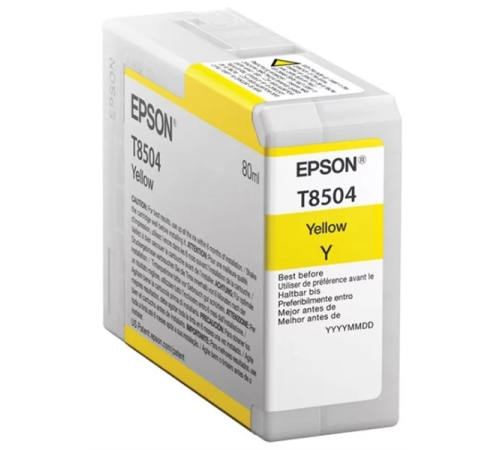 Картридж Epson T850 SC-P800 Yellow T850400 UltraChrome HD ink 80ml (C13T850400)