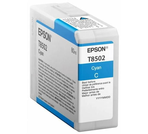 Картридж Epson T850 SC-P800 Cyan T850200 UltraChrome HD ink 80ml (C13T850200)