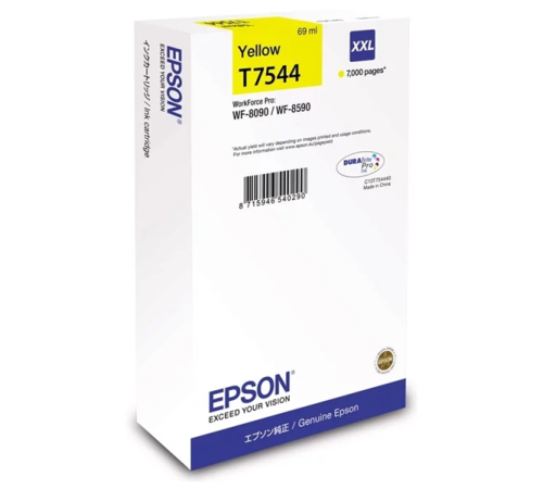 Картридж Epson I/C (y) WF-8090/8590 XXL (C13T754440)