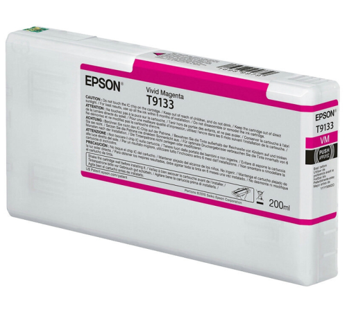 Картридж Epson T9133 Vivid Magenta Ink Cartridge (200ml) (C13T913300)