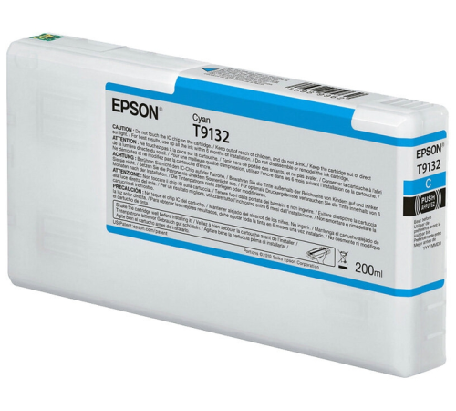 Картридж Epson T9132 Cyan Ink Cartridge (200ml) (C13T913200)