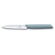 Нож кухонный Victorinox Swiss Modern (6.9006.10W21) стальной разделочный лезв.100мм серрейт. заточка серый