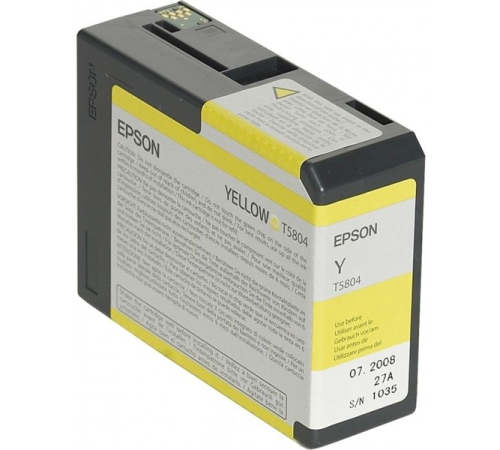 Картридж Epson Stylus Pro 3800 Ink Cartridge (80ml)  Yellow (C13T580400)