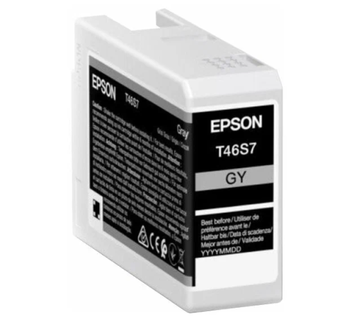 Картридж Epson SinglepackGrayT46S7UltraChromePro10ink25ml (C13T46S700)