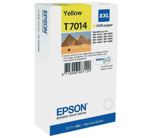 Картридж Epson WP 4000/4500 Series Ink XXL Cartridge Yellow 3.4 (C13T70144010)