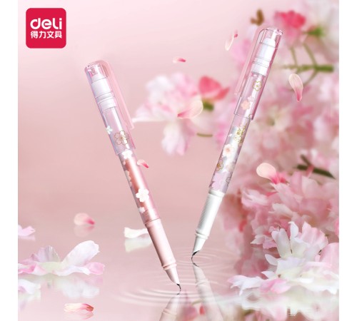 Ручка перьевая Deli SAKURA (A938) картридж синие чернила коробка/европод.