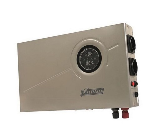 ИБП POWERMAN Smart 1000 INV Silver Мощность 1000 ВА / 600 Вт, розетки Shuko - 2 шт. Стабилизирует напряжение питания обо ИБП POWERMAN Smart 1000 INV Silver Мощность 1000 ВА / 600 Вт, розетки Shuko - 2 шт. Стабилизирует напряжение питания обо