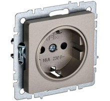 IEK BR-R11-16-K37 BRITE Роз. с з/к без з/ш 16А РС11-1-0-БрШ шамп.