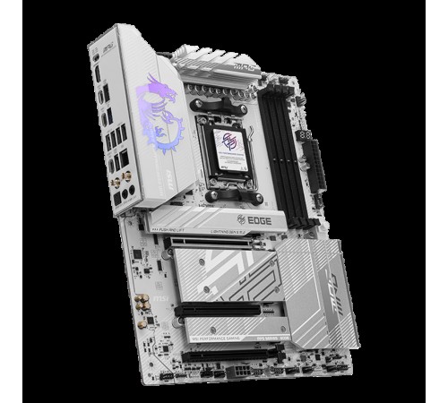 Материнская плата MSI MPG B850 EDGE TI WIFI B850, AM5, 4*DDR5, 3*PCIEx16, 4*M.2, 3*TypeC, 2*USB3.2Gen2, 1*USB3.2Gen1, 4*USB2.0, 4*SATA3.0, 5G, HDMI, ATX, RTL