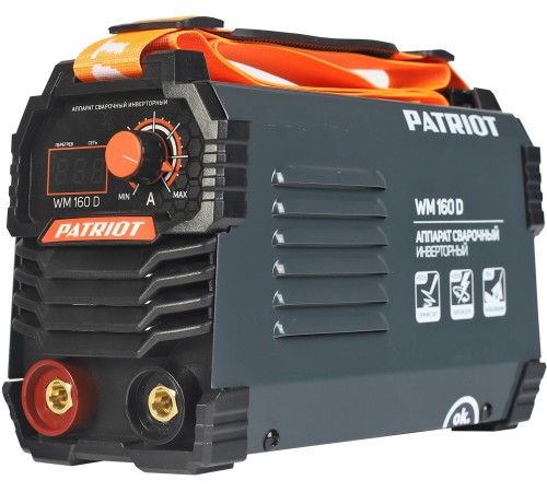 Сварочный аппарат Patriot WM160D инвертор ММА 6.8кВт
