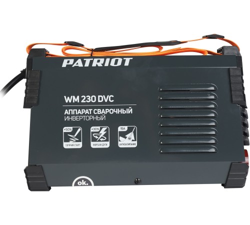 Сварочный аппарат Patriot WM230DVC инвертор ММА 10.7кВт (кейс в комплекте)