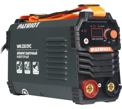 Сварочный аппарат Patriot WM230DVC инвертор ММА 10.7кВт (кейс в комплекте)