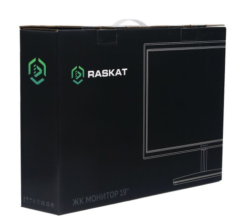 Монитор Raskat V19H6DA 19.5", VA, 1600*900, VGA+HDMI, 5 ms, 178°/178°, 1000:1, 60Hz, черный Монитор Raskat V19H6DA 19.5", VA, 1600*900, VGA+HDMI, 5 ms, 178°/178°, 1000:1, 60Hz, черный