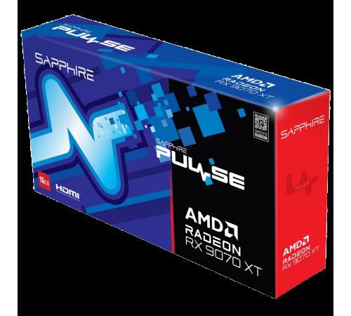 Видеокарта Sapphire RX9070XT PULSE 16GB GDDR6 256bit 2xDP 2xHDMI 3FAN RTL Видеокарта Sapphire RX9070XT PULSE 16GB GDDR6 256bit 2xDP 2xHDMI 3FAN RTL