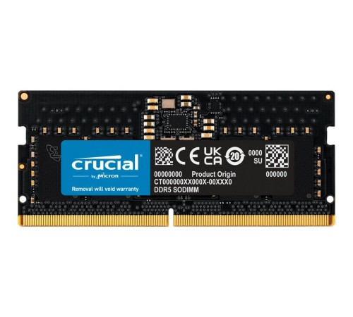 Модуль памяти Crucial 16GB 5600МГц DDR5, SO-DIMM CL40