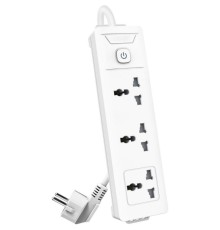 Сетевой  фильтр универсальный Deli ET402/ 3розетки  ,  5 м