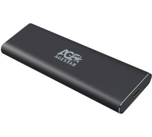 Внешний корпус SSD AgeStar 3UBNF5C m2 NGFF 2280 B-Key USB 3.0 металл черный Внешний корпус SSD AgeStar 3UBNF5C m2 NGFF 2280 B-Key USB 3.0 металл черный