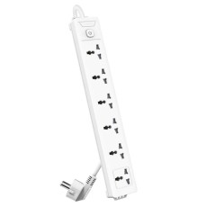 Сетевой  фильтр универсальный Deli ET405/ 6розеткок  ,  3 м