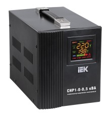 Стабилизатор напряжения IEK Home 0.5кВА однофазный черный (IVS20-1-00500)