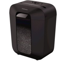 Шредер Fellowes PowerShred LX41 черный (секр.P-4)/перекрестный/8лист./17лтр./скрепки/скобы/пл.карты