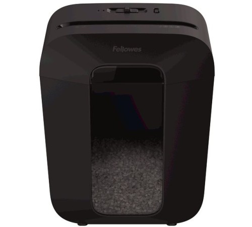 Шредер Fellowes PowerShred LX41 черный (секр.P-4)/перекрестный/8лист./17лтр./скрепки/скобы/пл.карты