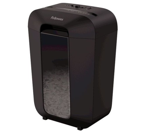 Шредер Fellowes PowerShred LX70 черный (секр.P-4)/перекрестный/11лист./18лтр./скрепки/скобы/пл.карты