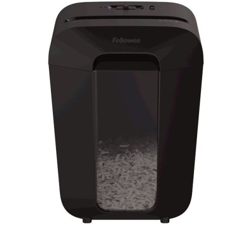 Шредер Fellowes PowerShred LX70 черный (секр.P-4)/перекрестный/11лист./18лтр./скрепки/скобы/пл.карты