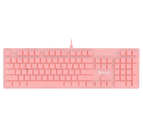 Клавиатура A4Tech Bloody B800 Dual Color механическая розовый/белый USB Multimedia for gamer LED
