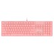 Клавиатура A4Tech Bloody B800 Dual Color механическая розовый/белый USB Multimedia for gamer LED