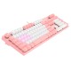 Клавиатура A4Tech Bloody B800 Dual Color механическая розовый/белый USB Multimedia for gamer LED