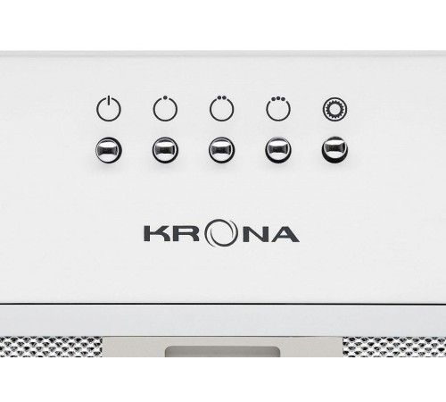 Вытяжка встраиваемая Krona Runa 600 PB белый управление: кнопочное (1 мотор) Вытяжка встраиваемая Krona Runa 600 PB белый управление: кнопочное (1 мотор)
