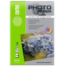 Фотобумага Cactus CS-MA4180100 A4/180г/м2/100л./белый матовое для струйной печати